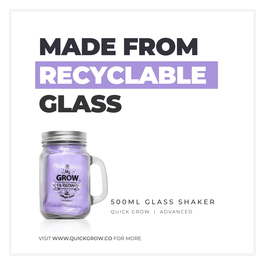 Glass Smoothie Jar (chocolate)