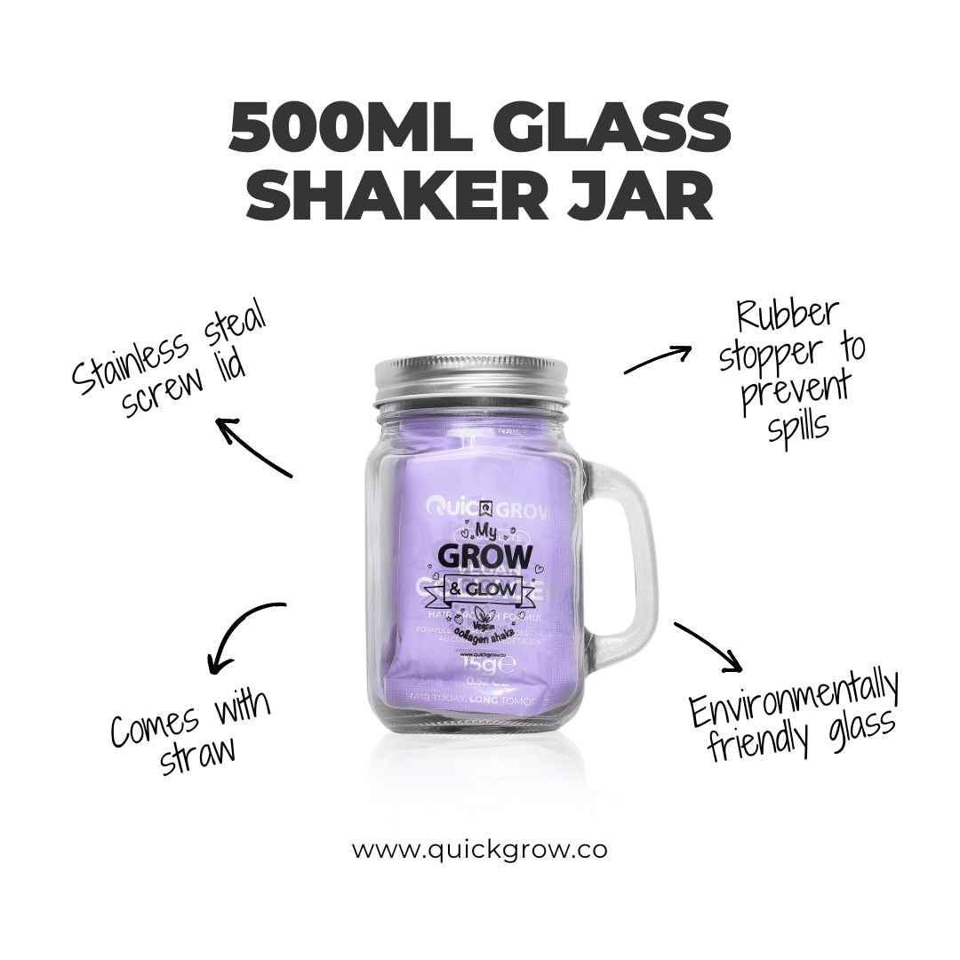 Glass Smoothie Jar (chocolate)