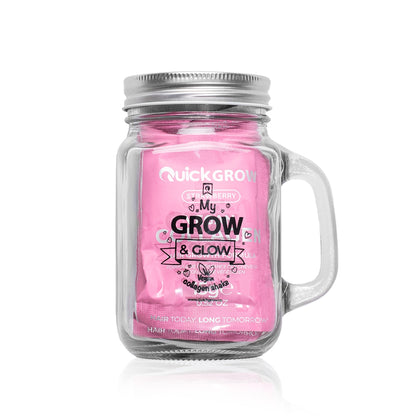 Glass Smoothie Jar (Strawberry)