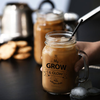 Glass Smoothie Jar (chocolate)