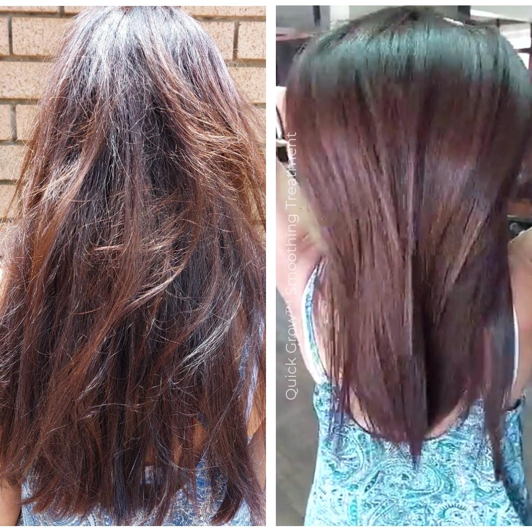 Quick Grow Smoothing Treatment Before After